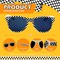 4E's Novelty 6 Pack Kids Race Car Checkered Sunglasses Bulk with UV400 Protection - Ideal for Race Car Theme Birthday Decor